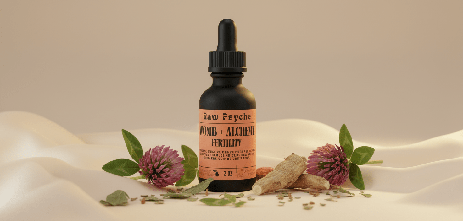 Womb + Alchemy: Fertility Tincture - raw psycheTIN-WOMBFERTILITY-1OZraw psyche1 oz