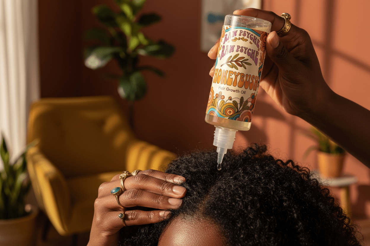 Honey Bush Raw Growth Hair Oil - raw psycheraw-growth-hair-oil-1ozraw psyche4 oz