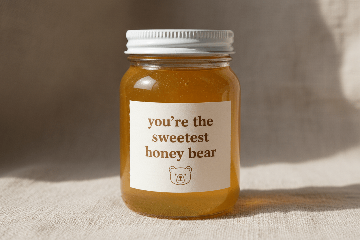 You're the Sweetest Honey Bear - Raw Honey (7oz) - raw psycheHONEY-BEAR-7OZraw psyche