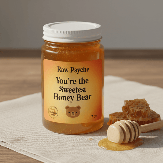 You're the Sweetest Honey Bear - Raw Honey (7oz) - raw psycheHONEY-BEAR-7OZraw psyche